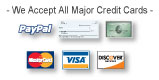 We Accept All Major Credit Cards